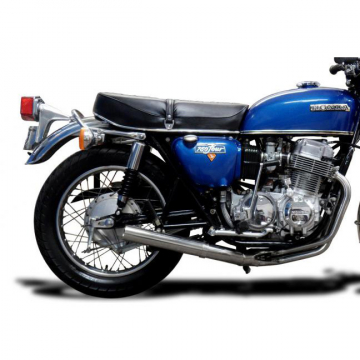 view Delkevic COM3275 4-1 Full Exhaust Classic Straight for Honda CB750/K '69-'76