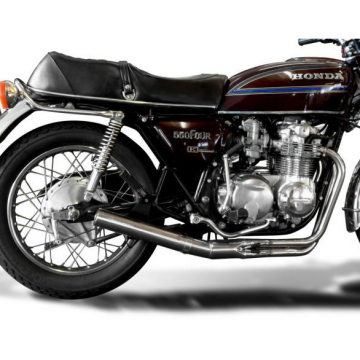 Delkevic COM3299 4-1 Full Stainless Straight Muffler Exhaust for Honda CB500/CB550 '71-'78