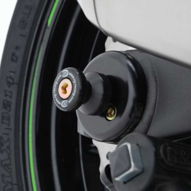 R&G SS0030BK Spool Style Axle Sliders, Rear for Kawasaki Ninja