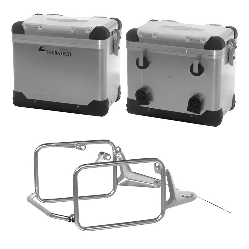 海馬 Touratech 035-5720 Zega Pro System, 45L/45L SS/Aluminum for BMW