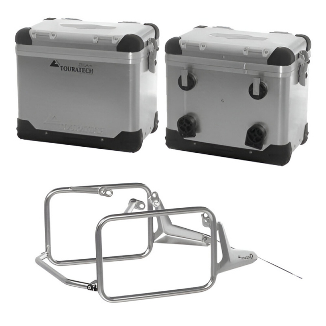 Touratech 035-5720 Zega Pro System, 45L/45L SS/Aluminum for BMW