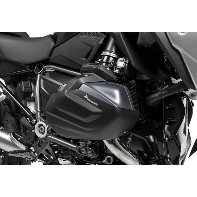 Touratech 037-5132 Cylinder Head Guards, Black for BMW R1250GS/ADV