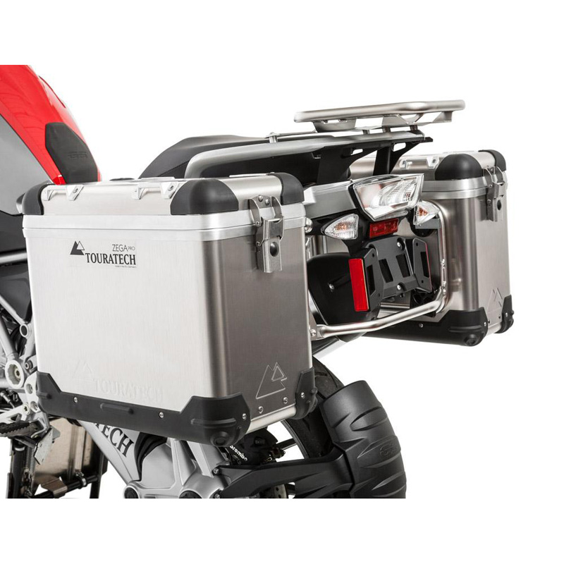 Touratech 045-5780 Zega Pro System, 31L/38L Black/Aluminum for BMW