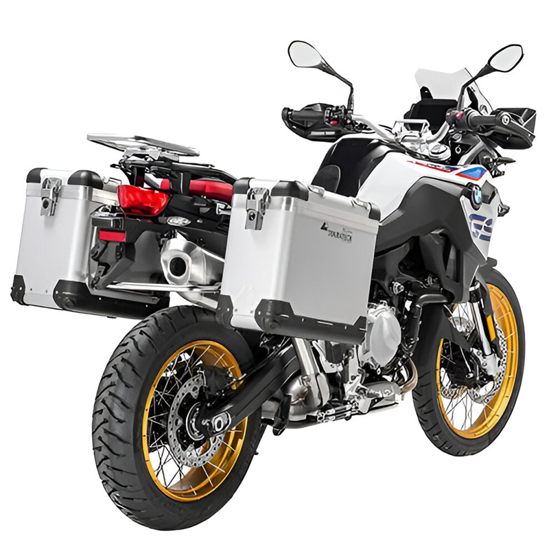 Touratech 082-5731 Zega Pro System, 31L/38L SS/Silver for BMW F750