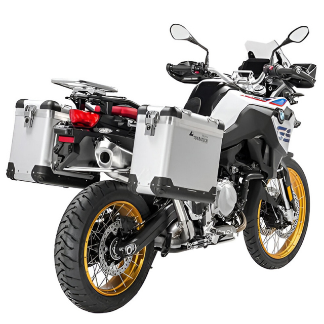 Touratech 082-5731 Zega Pro System, 31L/38L SS/Silver for BMW F750