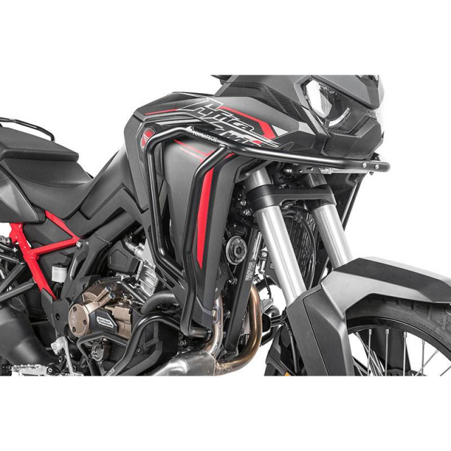 Touratech 403-5163 Upper Crashbars, Epoxy-Coated Black for Honda