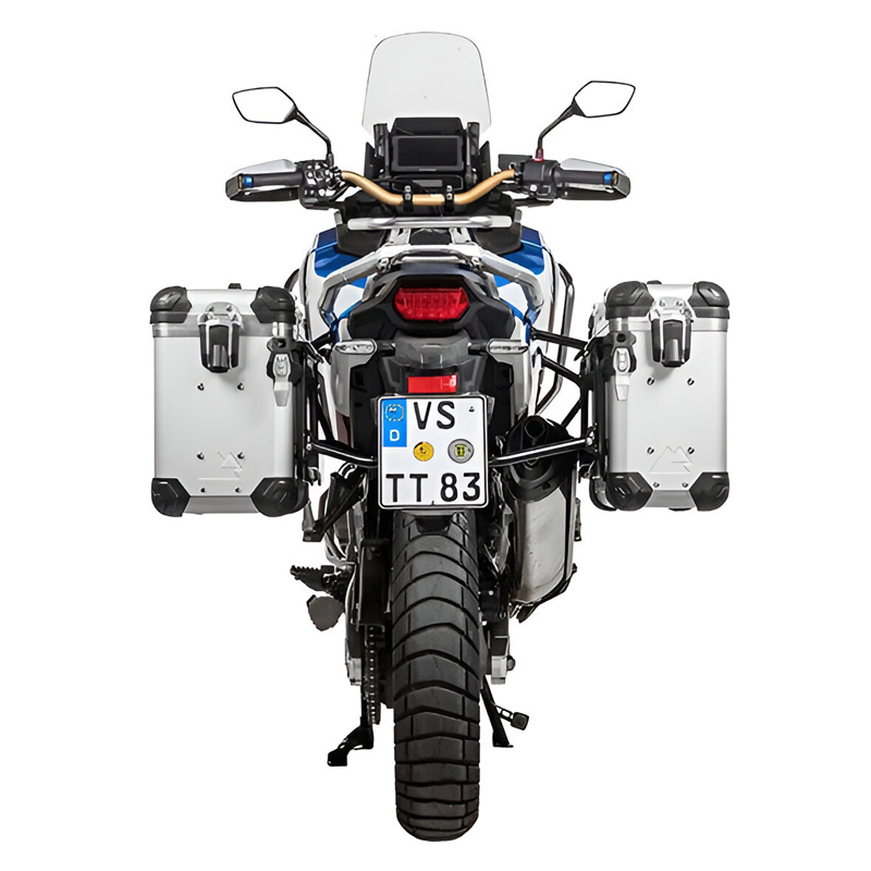 Touratech 403-7881 Zega Evo System, 31/38L Black/Silver for Honda