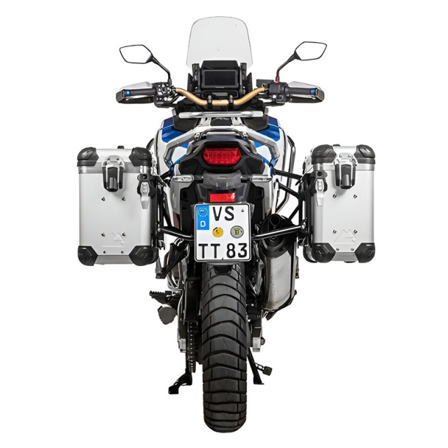 Touratech 403-7881 Zega Evo System, 31/38L Black/Silver for Honda