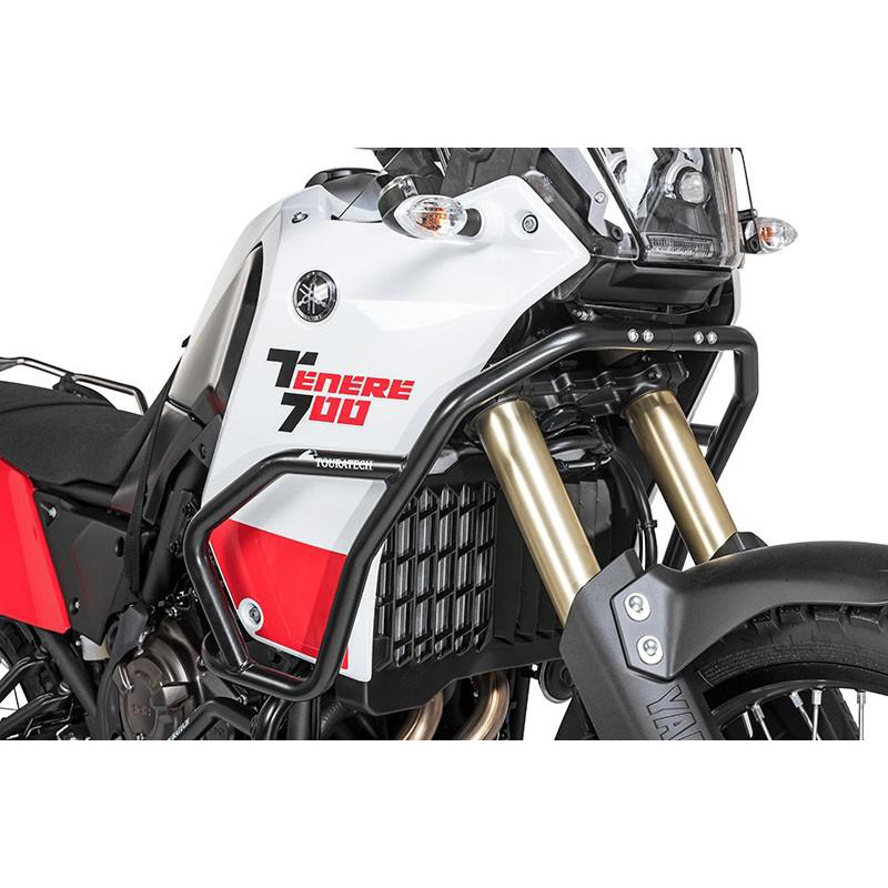 Touratech 632-5163 Upper Crashbars, Black for Yamaha Tenere 700
