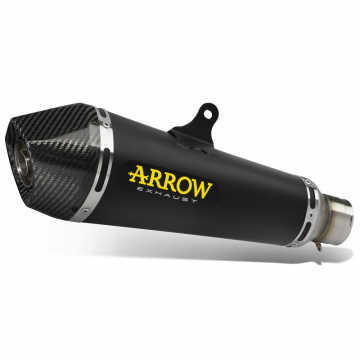 view Arrow 51517XKN X-Kone Slip-On Exhaust, Nichrome Dark for Honda CB125F '17-'20
