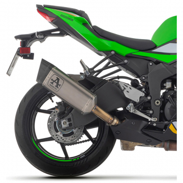 Arrow 71509PT Pista Slip-on Exhaust, Titanium for Kawasaki ZX-6R 636 '24-