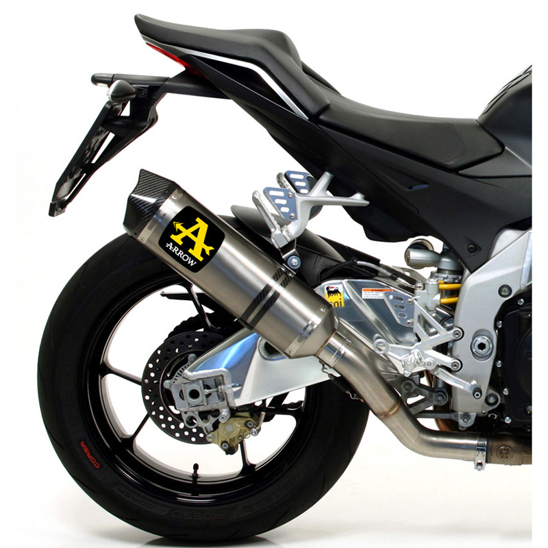 Arrow 71744PK Race-Tech Exhaust, Titanium for Tuono V4 / RSV4