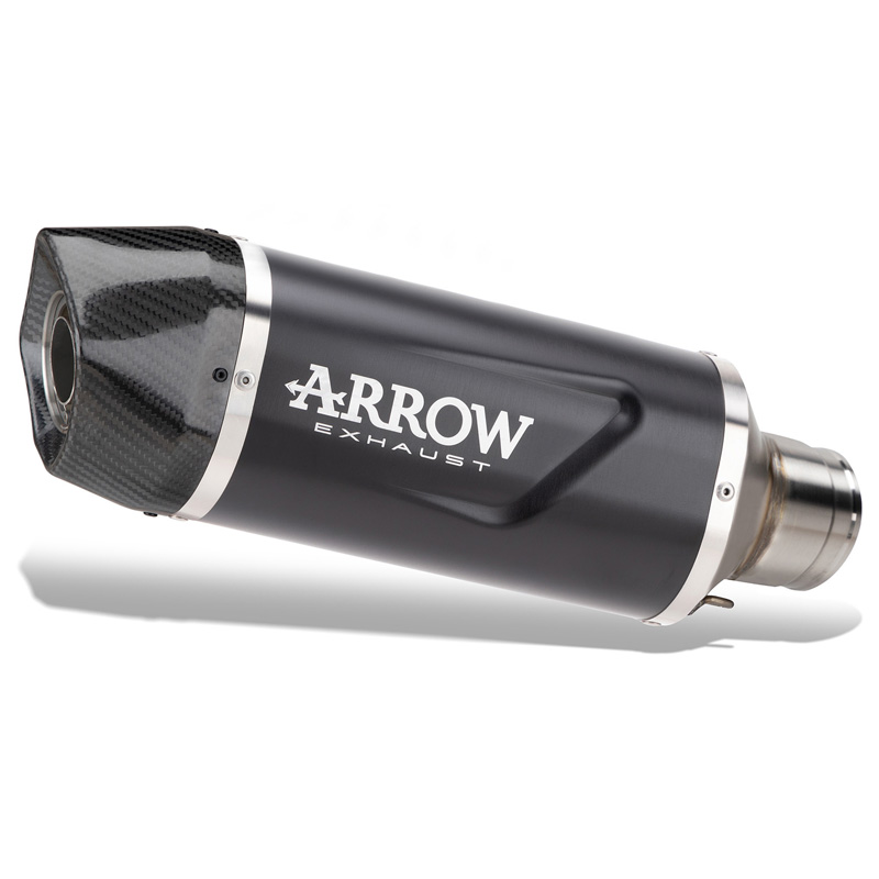 Arrow 71976AKN Indy Race EVO Slip-on Exhaust, Aluminum Dark for