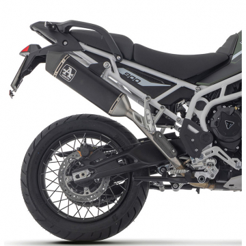view Arrow 72006VAN Veloce Racing Slip-on Exhaust, Aluminum Dark for Triumph Tiger 900 '24-