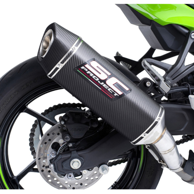 sc♡ Sc-Project K42-125C SC1-S Slip-on Exhaust, Carbon for Kawasaki