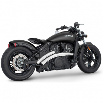 view Freedom Performance IN00339 Radical Radius Exhaust, Chrome for Indian Scout/Sixty '15-'24