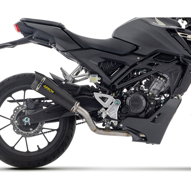 Arrow 51020XKN X-Kone Full Racing Exhaust, Nichrome Dark for Honda