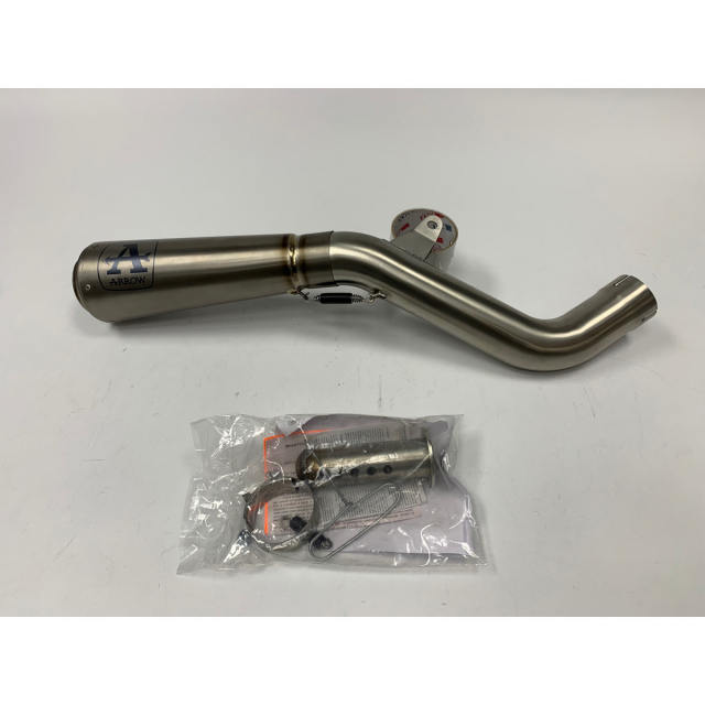 Full exhaust system ARROW with RACING NOT HOMOLOGATED MANIFOLD and muffler  silencer INDY RACE EVO ALUMINIUM サイレンサー arrowフルエキゾーストシステムラウンドカーボンレースAprilia RS 50レプリカ1999 99 ARROW FULL EXHAUST SYSTEM ROUND CARBON RACE APR