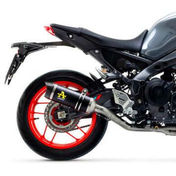 view Arrow 71931AKN Thunder Slip-on Exhaust, Aluminum Dark for Yamaha MT-09 '21-'23