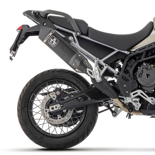 Arrow 72504VAN Veloce Homologated Slip-on, Dark for Triumph