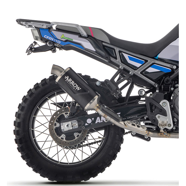 Arrow 72655PO Indy Race Evo Exhaust, Titanium for for CFMoto 450MT