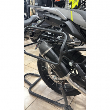 view Arrow 72659AKN Indy Race Evo Exhaust Aluminum Dark for CFMoto 450MT (2025-)