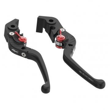 view Evotech PRN002406-002408-14 Folding Clutch And Brake Levers for Ducati Diavel Strada '13-'15