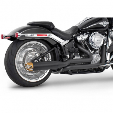 view Freedom HDST-FB4TU18BK-RACSCPGD 4" Tuck & Under Racing Exhaust for Softail M8 '18-