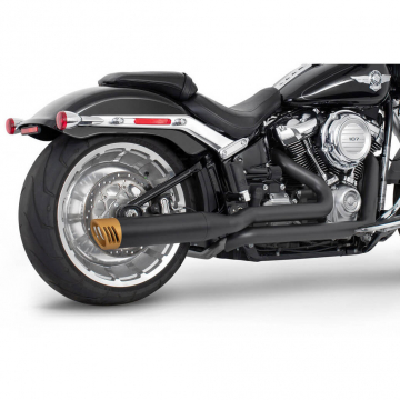 view Freedom HDST-FB4TU18BK-RACGD 4" Tuck & Under Racing Exhaust for Softail M8 '18-