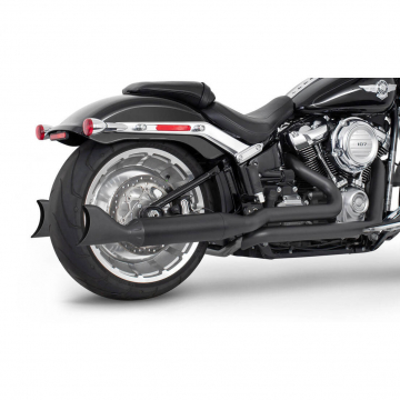 view Freedom HDST-FB4TU18BK-STBK 4" Tuck & Under Sharktail Exhaust for Softail M8 '18-