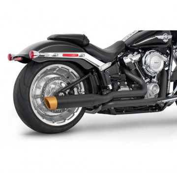 view Freedom HDST-FB4TU18BK-LIBGD 4" Tuck & Under Liberty Exhaust for Softail M8 '18-