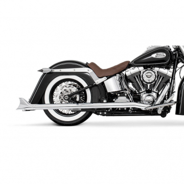 view Freedom HD00203 2.5" Classic Sharktail True-duals Exhaust for Harley Softail '07-'17
