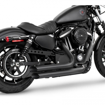 view Freedom Performance HD00405 Amendment Side Slash Exhaust for Sportster '04-'22