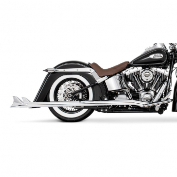 view Freedom HD00452 2.5" Classic Sharktail True-duals Exhaust, 39'S for Softail '07-'17