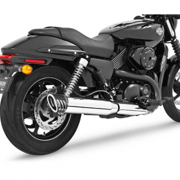 view Freedom HD00461 4" Racing Slip-on Exhaust for Harley-Davidson Street