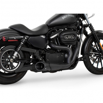 view Freedom Performance HD00562 2-Into-1 Combat Shorty Exhaust for Harley Sportster '04-