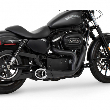 view Freedom Performance HD00563 2-Into-1 Combat Shorty Exhaust for Harley Sportster '04-