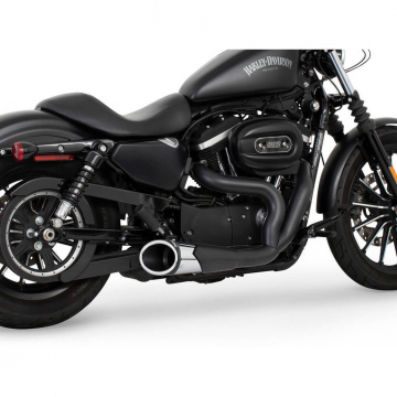 view Freedom Performance HD00685 2-Into-1 Combat Shorty Exhaust for Harley Sportster '04-