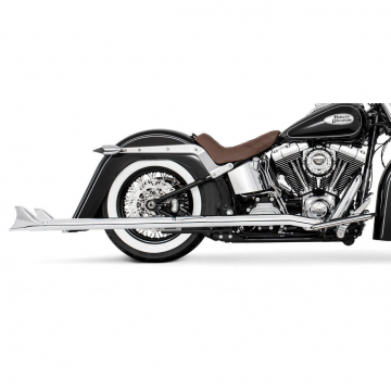 view Freedom HD00687 2.5" Classic Sharktail True-duals Exhaust, 42'S for Softail '86-'06