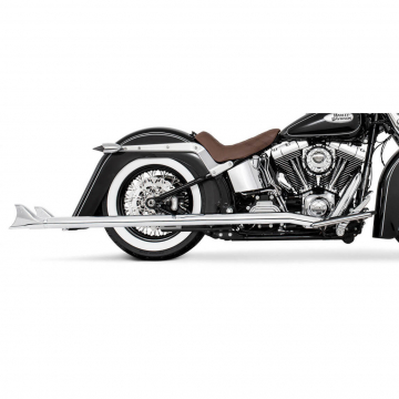 view Freedom HD00689 2.5" Classic Sharktail True-duals Exhaust, 42'S for Softail '07-'17