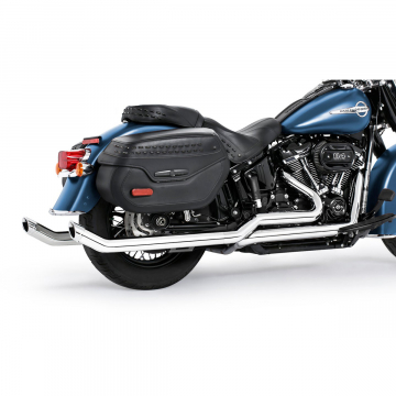 view Freedom Performance HD00937 2.5" Upswept True-Dual Slash Exhaust for Softail '18-