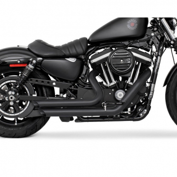 view Freedom Performance HD01053 Amendment Side Slash Exhaust for Sportster '04-'22