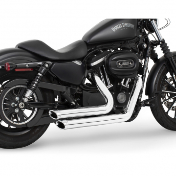 view Freedom Performance HD01061 Staggered Duals Exhaust for Sportster '04-'22