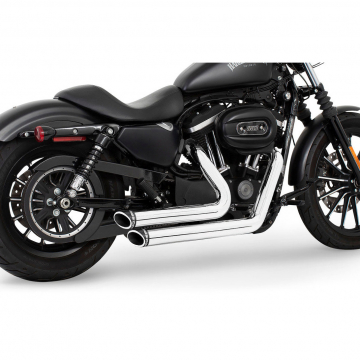 view Freedom Performance HD01063 Staggered Duals Exhaust for Sportster '04-'22