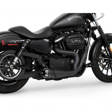 view Freedom Performance HD01097 2-Into-1 American Outlaw Shorty Exhaust for Sportster '04-'22