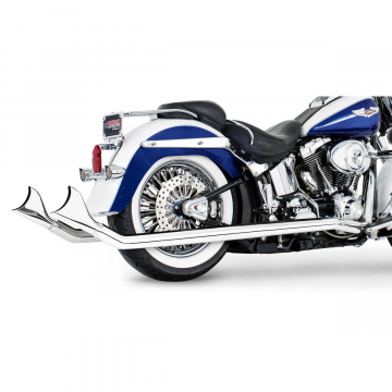 view Freedom HD01437 2.5" Classic Sharktail True-duals Exhaust, Upswepts for Softail '07-'17