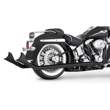 view Freedom HD01438 2.5" Classic Sharktail True-duals Exhaust, Upswepts for Softail '07-'17
