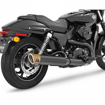 view Freedom HDS-4SOBK-RACSCPGD 4" Racing Single Slip-on Exhaust for Harley-Davidson Street