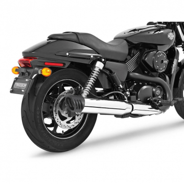 view Freedom HDS-4SOCR-RACBK 4" Racing Slip-on Exhaust for Harley-Davidson Street