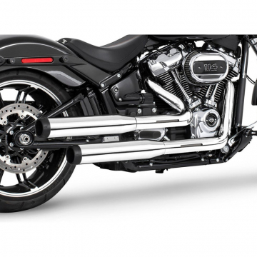 view Freedom Performance 3.25" Slip-on Exhausts, Pitch Black for Harley Softail M8 '18-